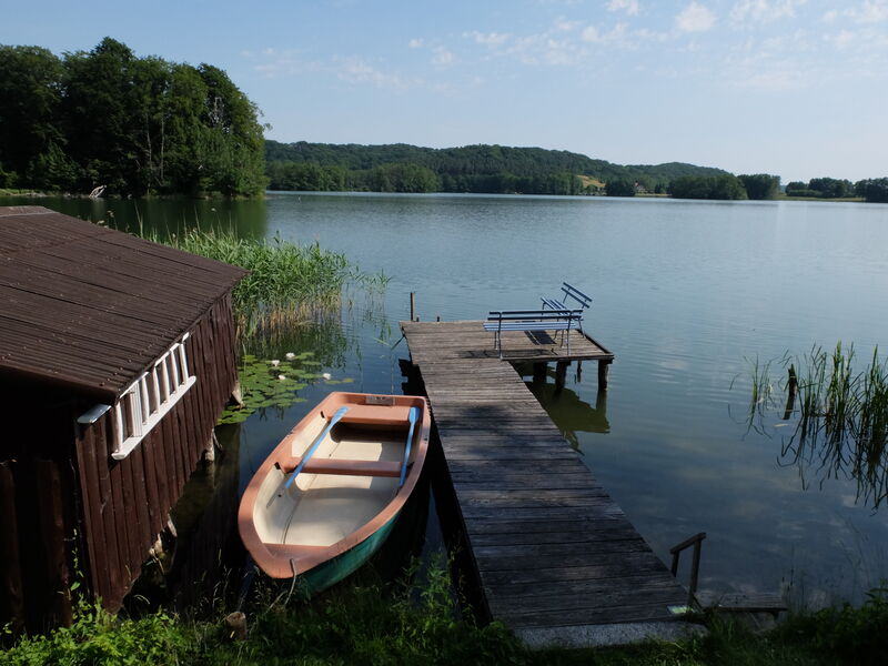 Bootshaus, Boot und Steg